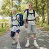 BECKMANN Schulranzen Set AIR PLUS 6 tlg - Tech Rex Kinder mit Schulranzen Front