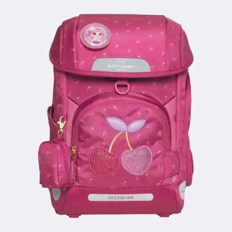 BECKMANN Schulranzen Set AIR PLUS 6 tlg - Cherry Front
