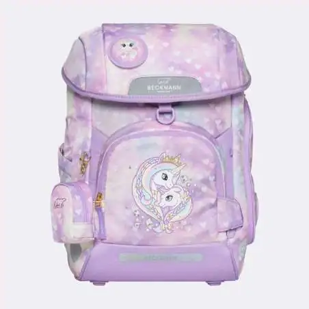 BECKMANN Schulranzen Set AIR PLUS 6 tlg - Princess Purple Front