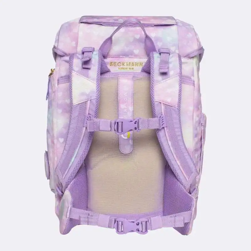 BECKMANN Schulranzen Set AIR PLUS 6 tlg - Princess Purple Rückansicht