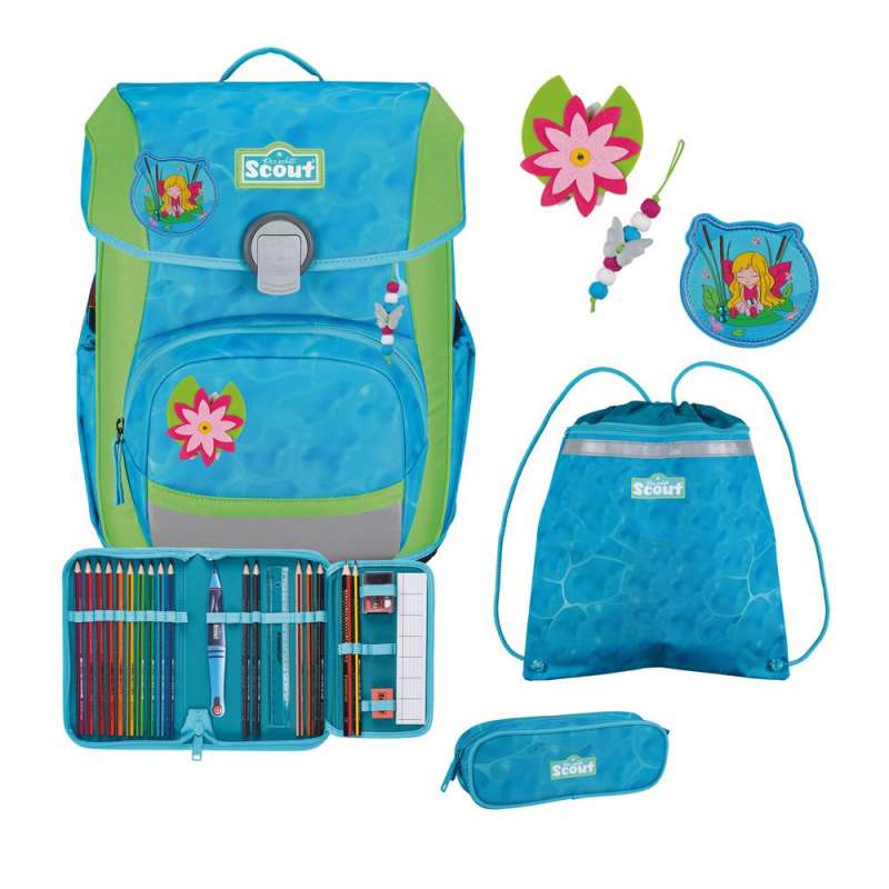 SCOUT Schulranzen Set Neo Water Lily Set