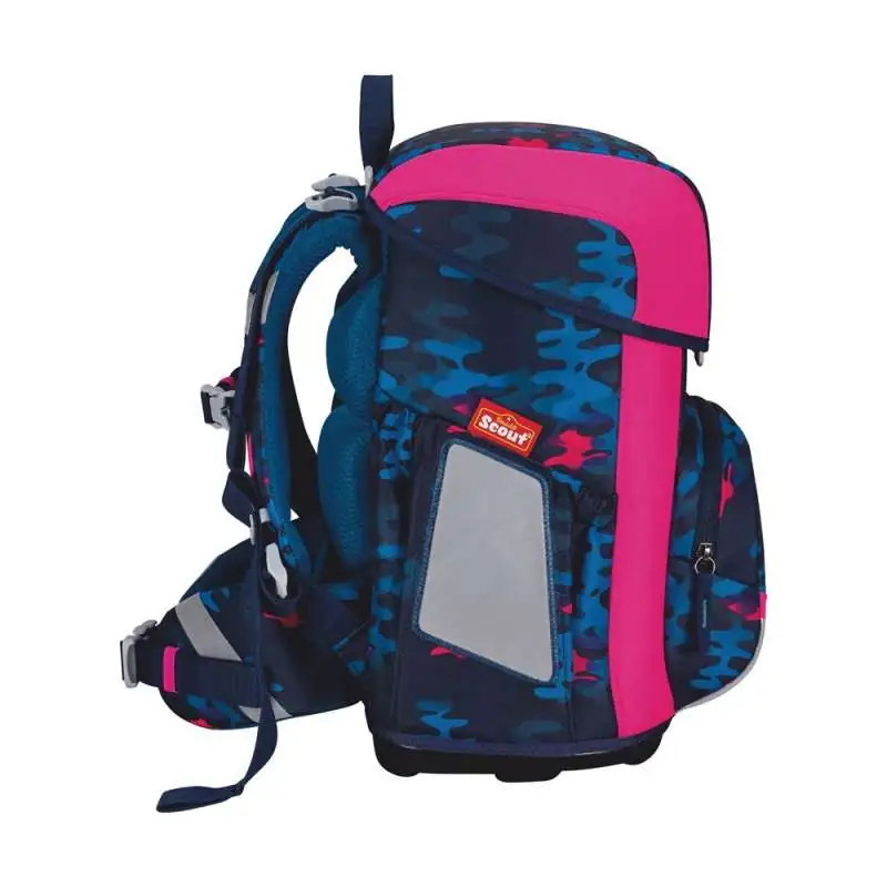 SCOUT Schulranzen Set Neo Magic Sea seitliche Ansicht