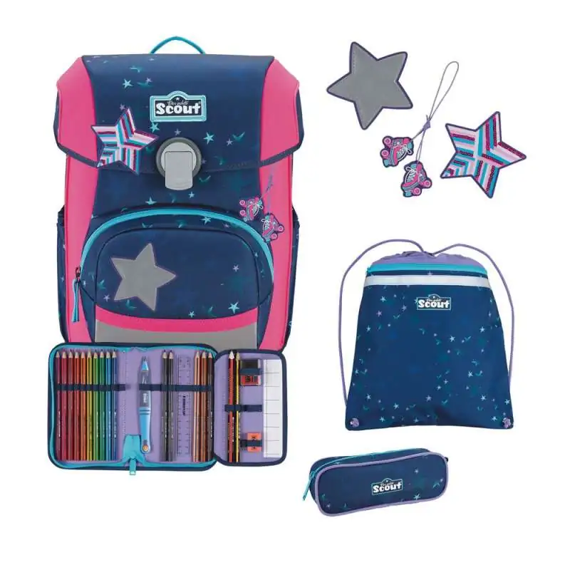 SCOUT Schulranzen Set Neo Pretty Star Set