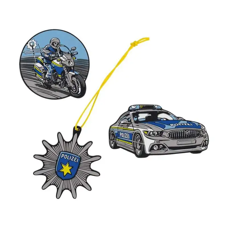 SCOUT Schulranzen Set Neo Blue Police Funny Snaps